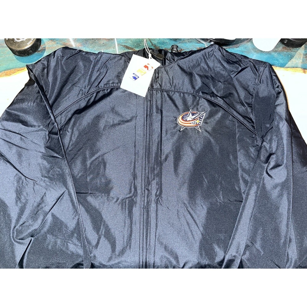 Columbus Blue Jackets Ladies Rain Jacket (Size XL)